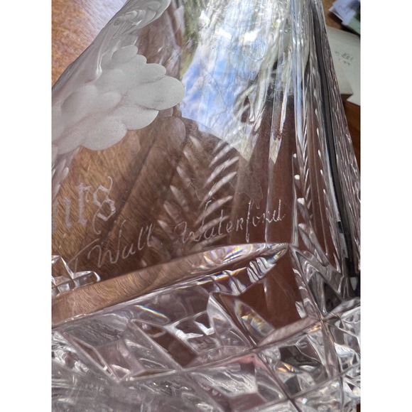Ten Commandments Waterford Crystal Vase - Rare - Picture 8 of 9